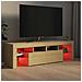 Mobile Porta TV con Luci LED Rovere Sonoma 140x36,5x40 cm - Foto miniatura 5