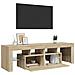 Mobile Porta TV con Luci LED Rovere Sonoma 140x36,5x40 cm - Foto miniatura 6