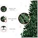 Albero Di Natale Artificiale Pieghevole Con Base Rimovibile 210cm - Verde - Foto miniatura 7
