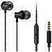 Headphones Micro Estm-50bk Black In-ear / jack 3.5 Mm Plate. gold / cable 120cm / micro Estm-50bk (estm-50bk)  - Foto miniatura 1