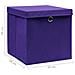 Contenitori con Coperchi 10 pz 28x28x28 cm Viola - Foto miniatura 3