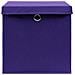 Contenitori con Coperchi 10 pz 28x28x28 cm Viola - Foto miniatura 5