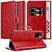 Custodia Compatibile Con Xiaomi Redmi 10 / Redmi Note 11 4g In Rosso Vinaccia - Coperchio Protettiva Con Chiusura Magnetica, Funzione Stand E Tasca Per Le Carte - Foto miniatura 1