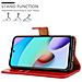 Custodia Compatibile Con Xiaomi Redmi 10 / Redmi Note 11 4g In Rosso Vinaccia - Coperchio Protettiva Con Chiusura Magnetica, Funzione Stand E Tasca Per Le Carte - Foto miniatura 3