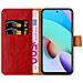 Custodia Compatibile Con Xiaomi Redmi 10 / Redmi Note 11 4g In Rosso Vinaccia - Coperchio Protettiva Con Chiusura Magnetica, Funzione Stand E Tasca Per Le Carte - Foto miniatura 7