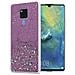 Custodia Compatibile Con Huawei Mate 20 In Viola Con Glitter - Coperchio Protettivo In Silicone Tpu Flessibile Con Glitter Scintillanti - Foto miniatura 1
