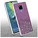 Custodia Compatibile Con Huawei Mate 20 In Viola Con Glitter - Coperchio Protettivo In Silicone Tpu Flessibile Con Glitter Scintillanti - Foto miniatura 3