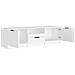 Mobile Porta Tv Bianco 140x35x40 Cm In Legno Multistrato - Foto miniatura 2