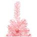 Albero Natale Artificiale Sottile A Metà E Supporto Rosa 180 Cm - Foto miniatura 2