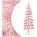 Albero Natale Artificiale Sottile A Metà E Supporto Rosa 180 Cm - Foto miniatura 1