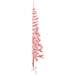 Albero Natale Artificiale Sottile A Metà E Supporto Rosa 180 Cm - Foto miniatura 5