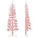 Albero Natale Artificiale Sottile A Metà E Supporto Rosa 180 Cm - Foto miniatura 8