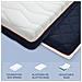 Materasso Matrimoniale 160 X 200 Waterfoam 100% Made In Italy | Ergonomico E Ortopedico Sostegno Sostenuto | Elevata Traspirabilità Con Sistema Airfoam | Sfoderabile | Anallergico, Antibatterico E Antiacaro - Foto miniatura 5