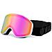 Maschera Apex Occhiali Da Sci Snowboard Magnet Rosa A Specchio /bianco - Foto miniatura 1