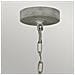 Lampadario Classico Maryville Acciaio Grigio Slavato Legno 9 Luci E14 - Foto miniatura 2