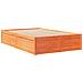 Letto Senza Materasso Marrone Cera 135x190 Cm In Legno Di Pino - Foto miniatura 3