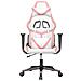 Sedia da Gaming Massaggiante Bianco e Rosa in Similpelle - Foto miniatura 5