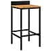 Set Bar Giardino 5 pz Nero Polyrattan e Legno Massello Acacia - Foto miniatura 5