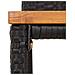 Set Bar Giardino 5 pz Nero Polyrattan e Legno Massello Acacia - Foto miniatura 6