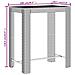 Set Bar Giardino 5 pz Nero Polyrattan e Legno Massello Acacia - Foto miniatura 8