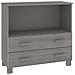 Lusso Casadino -  Credenza Hamar Grigio Chiaro 85x35x80 Cm Legno Massello Di Pino - Foto miniatura 1