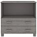 Lusso Casadino -  Credenza Hamar Grigio Chiaro 85x35x80 Cm Legno Massello Di Pino - Foto miniatura 4