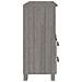 Lusso Casadino -  Credenza Hamar Grigio Chiaro 85x35x80 Cm Legno Massello Di Pino - Foto miniatura 5