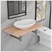 Set Mobili Da Bagno 2 Pz Ceramica Rovere - Foto miniatura 8