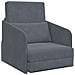 Divano Letto Pieghevole 2-in-1 Grigio Scuro 65x80x83 cm Velluto - Foto miniatura 1