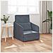 Divano Letto Pieghevole 2-in-1 Grigio Scuro 65x80x83 cm Velluto - Foto miniatura 2