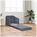 Divano Letto Pieghevole 2-in-1 Grigio Scuro 65x80x83 cm Velluto - Foto miniatura 3