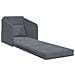 Divano Letto Pieghevole 2-in-1 Grigio Scuro 65x80x83 cm Velluto - Foto miniatura 4