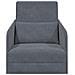 Divano Letto Pieghevole 2-in-1 Grigio Scuro 65x80x83 cm Velluto - Foto miniatura 5
