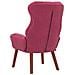 Poltrona Relaxing Velluto Rosso Wine - Foto miniatura 6