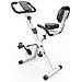 Cyclette Reclinabile Con Schienale Con 8 Livelli Di Resistenza Regolabili Bianco - Foto miniatura 7