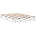 Letto Libreria senza Materasso Bianco 140x200 cm Legno Massello - Foto miniatura 6