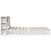 Letto Libreria senza Materasso Bianco 140x200 cm Legno Massello - Foto miniatura 7