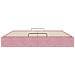 Struttura Letto Pouf senza Materasso Rosa 180x200 cm in Velluto - Foto miniatura 7