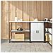 Set di Stoccaggio per Cucina 2 pcs Argento 150 x 50 x 92 cm - Foto miniatura 2