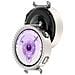 Custodia In Pc Con Diamanti Compatibile Con Huawei Watch Gt6 41mm - Cover Protettiva Traforata Argento - Foto miniatura 3