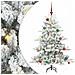 Albero di Natale Artificiale con Rami Pieghevoli Bianco 150 cm - Foto miniatura 1