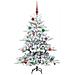 Albero di Natale Artificiale con Rami Pieghevoli Bianco 150 cm - Foto miniatura 6