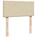 Struttura Letto Pouf con Materasso Crema 90x190 cm in Tessuto - Foto miniatura 9