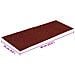 Tappetini per scale autoadesivi 30 pz 60x25 cm Bordeaux Rosso Rettangolari - Foto miniatura 8