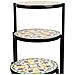 Set Di 3 Supporti In Mosaico Multicolore E Metallo - Foto miniatura 5