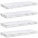 Scaffale da parete 4 pcs Marmo Bianco 50 x 23 x 4 cm - Foto miniatura 1