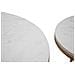 Coppia Tavolinetti Simply Marble In Ferro E Marmo Artificiale Gold E Bianco - Ø 52 E 42 Cm - Foto miniatura 3