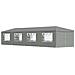 Tenda Party 1200 x 300 x 255 cm Grigio Chiaro PE e Acciaio - Foto miniatura 1