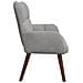 Sofa a Due Posti Grigio chiaro 115 x 61 x 87 cm Velluto - Foto miniatura 5