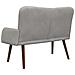 Sofa a Due Posti Grigio chiaro 115 x 61 x 87 cm Velluto - Foto miniatura 6